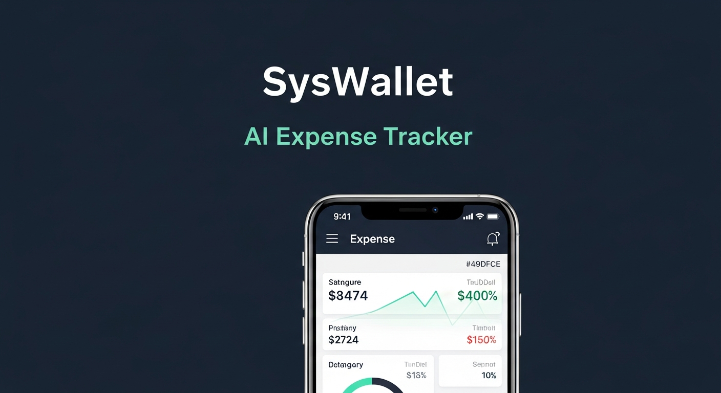 Sysflow SysWallet — AI Expense Tracker | Receipt OCR, Voice Entry & Budget Insights